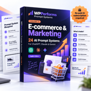 24 AI Prompt Systems for E-commerce & Marketing - WPPerforms Volume 2