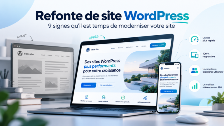 Refonte de site WordPress : 9 signes qu’il est temps de moderniser votre site