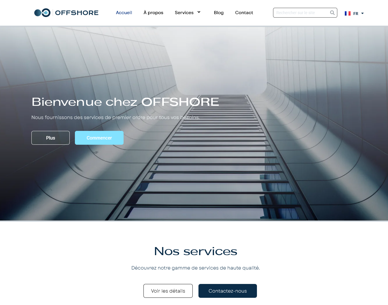 Site web professionnel réalisé par WPPerforms