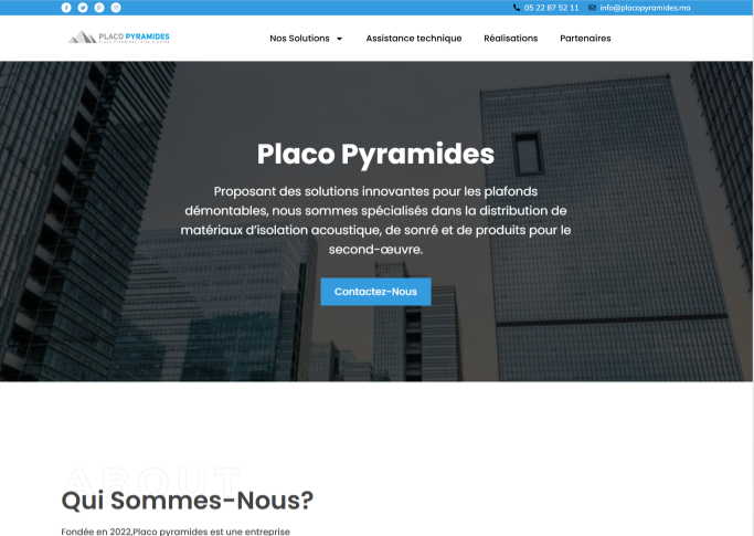 Site web professionnel réalisé par WPPerforms